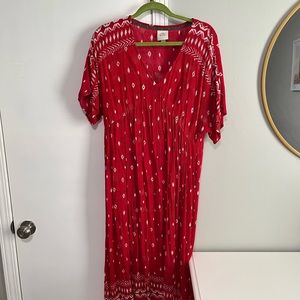 Knox Rose Red Midi Dress Medium